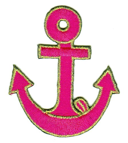 Anker Pink Gold Aufnäher zum aufbügeln oder aufnähen Bügelbild Aufbügler für Kleidung gestickter Bügelpatch Applikation Seefahrt Patch Größe 5,5 x 6,7 cm Anker Pink Gold Aufnäher zum aufbügeln oder aufnähen Bügelbild Aufbügler für Kleidung gestickter Bügelpatch Applikation Seefahrt Patch Größe 5,5 x 6,7 cm von BP BRAUNERT PATCHES