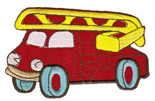 Feuerwehr Leiterwagen Aufnäher zum aufbügeln oder aufnähen Bügelbild Aufbügler für Kleidung gestickter Einsatzwagen Bügelflicken Auto Applikation Patch Größe 9,8 x 6,2 cm Feuerwehr Leiterwagen Aufnäher zum aufbügeln oder aufnähen Bügelbild Aufbügler für Kleidung gestickter Einsatzwagen Bügelflicken Auto Applikation Patch Größe 9,8 x 6,2 cm von BP BRAUNERT PATCHES
