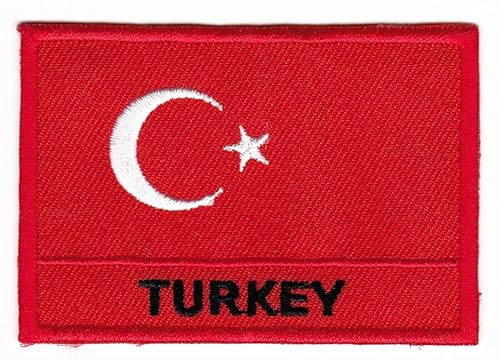 Flagge Türkei Turkey Aufnäher zum aufbügeln oder aufnähen Bügelbild Aufbügler für Kleidung gestickter Bügelpatch Applikation Patch Größe 7,0 x 4,7 cm Flagge Türkei Turkey Aufnäher zum aufbügeln oder aufnähen Bügelbild Aufbügler für Kleidung gestickter Bügelpatch Applikation Patch Größe 7,0 x 4,7 cm von BP BRAUNERT PATCHES
