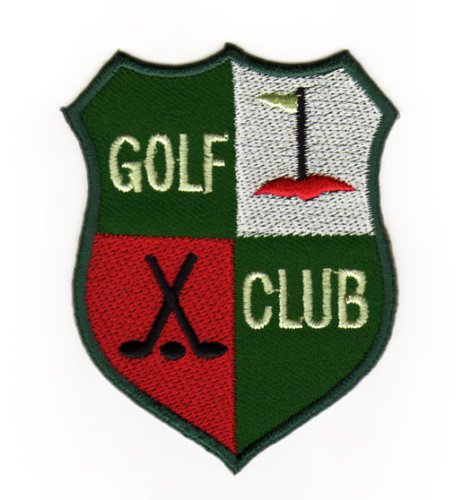 Golf Club Logo Grün Aufnäher zum aufbügeln oder aufnähen Bügelbild Aufbügler für Kleidung gestickter Bügelflicken Applikation Wappen Abzeichen Patch Größe 6,2 x 8,0 cm Golf Club Logo Grün Aufnäher zum aufbügeln oder aufnähen Bügelbild Aufbügler für Kleidung gestickter Bügelflicken Applikation Wappen Abzeichen Patch Größe 6,2 x 8,0 cm von BP BRAUNERT PATCHES