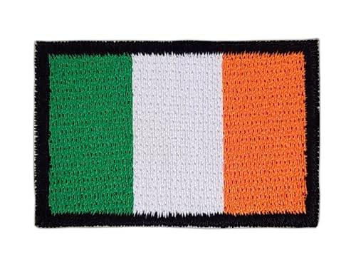 Irland Flagge klein Aufnäher zum aufbügeln Bügelbild Aufbügler Bügelflicken Patch Größe 4,5 x 3,0 cm von BP BRAUNERT PATCHES