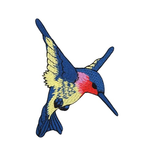 Kolibri Vogel Aufnäher zum aufbügeln oder aufnähen Bügelbild Bügelpatch Aufbügler für Kleidung gestickter Bügelflicken Applikation Patch Größe 6,3 x 8,8 cm Kolibri Vogel Aufnäher zum aufbügeln oder aufnähen Bügelbild Bügelpatch Aufbügler für Kleidung gestickter Bügelflicken Applikation Patch Größe 6,3 x 8,8 cm von BP BRAUNERT PATCHES