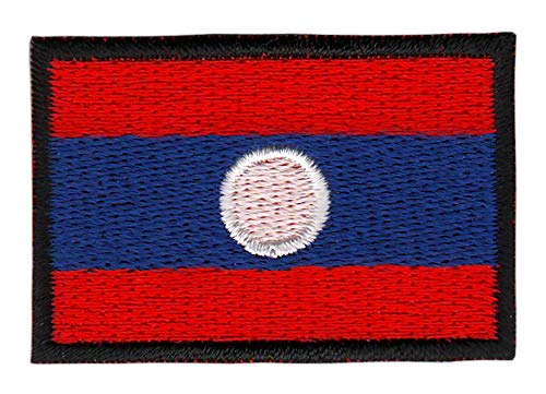 Laos Flagge klein Aufnäher zum aufbügeln oder aufnähen Bügelbild Aufbügler für Kleidung gestickter Bügelflicken Applikation Patch Größe 4,5 x 3,0 cm Laos Flagge klein Aufnäher zum aufbügeln oder aufnähen Bügelbild Aufbügler für Kleidung gestickter Bügelflicken Applikation Patch Größe 4,5 x 3,0 cm von BP BRAUNERT PATCHES