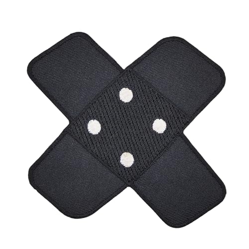 Pflaster Kreuz Schwarz Aufnäher zum aufbügeln oder aufnähen Bügelbild Aufbügler für Kleidung gestickter Bügelflicken Applikation Bügelpatch Flicken Hosenpflaster Patch Größe 7,5 x 7,0 cm Pflaster Kreuz Schwarz Aufnäher zum aufbügeln oder aufnähen Bügelbild Aufbügler für Kleidung gestickter Bügelflicken Applikation Bügelpatch Flicken Hosenpflaster Patch Größe 7,5 x 7,0 cm von BP BRAUNERT PATCHES