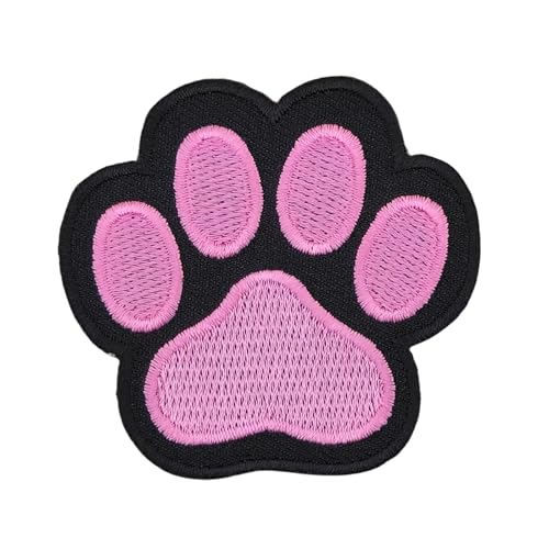 Pfote Schwarz Rosa Aufnäher zum aufbügeln oder aufnähen Bügelbild Tatze Hund Katze Bügelpatch Aufbügler für Kleidung gestickter Bügelflicken Applikation Patch Größe 6,1 x 5,8 cm Pfote Schwarz Rosa Aufnäher zum aufbügeln oder aufnähen Bügelbild Tatze Hund Katze Bügelpatch Aufbügler für Kleidung gestickter Bügelflicken Applikation Patch Größe 6,1 x 5,8 cm von BP BRAUNERT PATCHES