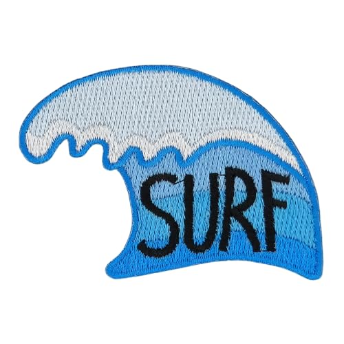 SURF Welle Aufnäher zum aufbügeln oder aufnähen Surfen Meer Wasser Sport Bügelbild Bügelpatch Aufbügler für Kleidung Bügelflicken Patch Applikation Flicken Größe 7,2 x 5,2 cm SURF Welle Aufnäher zum aufbügeln oder aufnähen Surfen Meer Wasser Sport Bügelbild Bügelpatch Aufbügler für Kleidung Bügelflicken Patch Applikation Flicken Größe 7,2 x 5,2 cm von BP BRAUNERT PATCHES