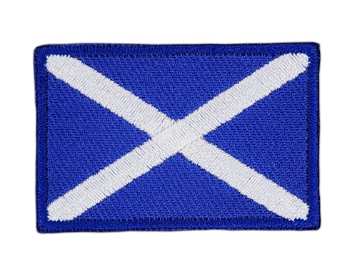Schottland Flagge klein Aufnäher zum aufbügeln Bügelbild Aufbügler Bügelflicken Patch Größe 4,5 x 3,0 cm von BP BRAUNERT PATCHES