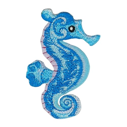 Seepferdchen Blau Aufnäher zum aufbügeln oder aufnähen Bügelbild Bügelpatch Kinder Aufbügler für Kleidung gestickter Bügelflicken Applikation Patch Größe 7,4 x 5,0 cm Seepferdchen Blau Aufnäher zum aufbügeln oder aufnähen Bügelbild Bügelpatch Kinder Aufbügler für Kleidung gestickter Bügelflicken Applikation Patch Größe 7,4 x 5,0 cm von BP BRAUNERT PATCHES