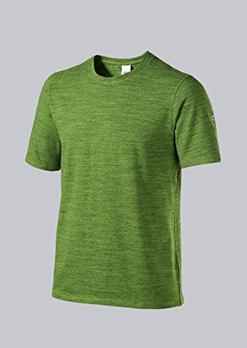 BP 1714-235-178-2XL Unisex-T-Shirts, Space-Dye-Stoff, 1/2 Ärmel, Rundhals, 170,00 g/m² Stoffmischung mit Stretch, Weltraum-Neues Grün, 2XL von BP