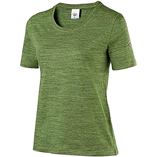 BP 1715-235-81-M T-Shirt für Frauen, Space-Dye-Stoff, 1/2 Ärmel, Rundhals, 170,00 g/m² Stoffmischung mit Stretch, Weltraum-Rot, M von BP