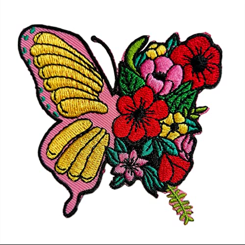 BPA Aufnäher, Blume Schmetterling Patches Zum Aufbügeln, Bügel Flicken von BPA