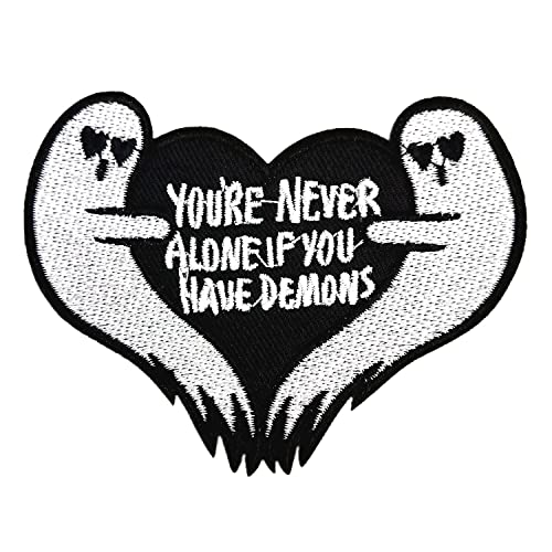 BPA Aufnäher, Bügel Patches zum Aufbügeln - You Are Never Alone If You Have Demons von BPA