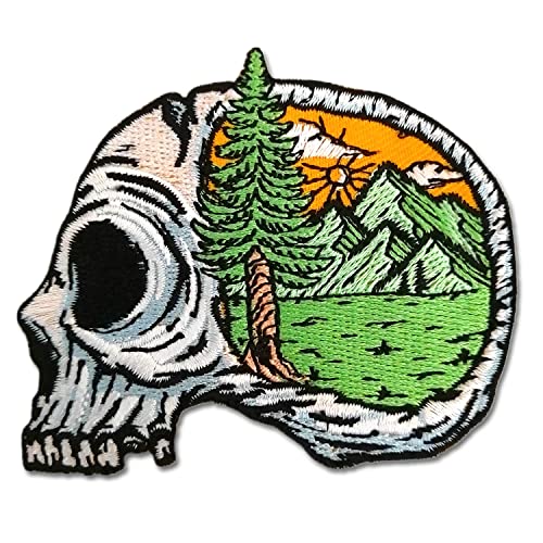 BPA Schädel Aufnäher, Patches zum Aufbügeln, Bügel Flicken von BPA