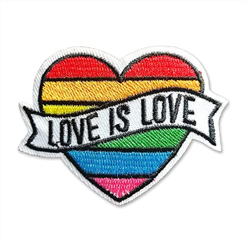 BPA Aufnäher Patches,Patches zum Aufbügeln,Bügel Patches,Flicken zum Aufbügeln - Love is Love von BPA