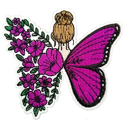 BPA Aufnäher, Schmetterling Blume Patches Zum Aufbügeln, Bügel Flicken von BPA