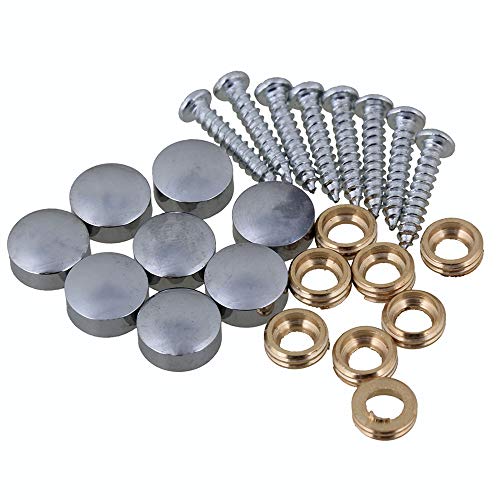 BQLZR 10mm Silber dekorative Wohnkultur Schränke Möbelbeschläge Tisch Spiegel Schraubverschluss Nägel Packung mit 8 von BQLZR