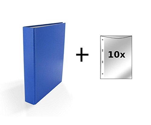 Ringbuch / DIN A5 / 2-Ring Ordner / Farbe: blau + 10 Prospekthüllen Ringbuch / DIN A5 / 2-Ring Ordner / Farbe: blau + 10 Prospekthüllen von BR