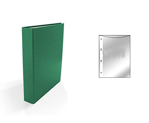 Ringbuch / DIN A5 / 2-Ring Ordner / Farbe: grün + 10 Prospekthüllen von BR
