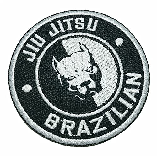 ATM162T Brasilianischer Jiu Jitsu, bestickter Aufnäher, zum Aufbügeln oder Aufnähen, 8,9 x 8,9 x 0,3 cm von BR44