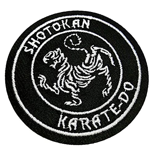 ATM191T 02 Karate Shotokan bestickter Flicken zum Aufbügeln oder Aufnähen, 3,74 x 9,5 cm von BR44