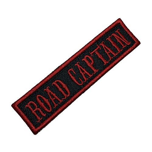 NT0510T04 Road Captain bestickter Aufnäher zum Uniformen, Kimono, Weste, Fahrrad, zum Bügeln oder Nähen von BR44