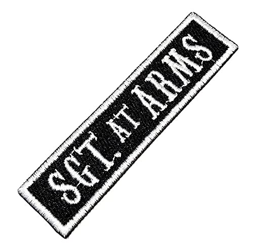 NT0523T SGT. at Arms Biker Front of Vest Jacke Title 100% bestickter Aufnäher zum Aufbügeln oder Nähen NT0523T SGT. at Arms Biker Front of Vest Jacke Title 100% bestickter Aufnäher zum Aufbügeln oder Nähen von BR44