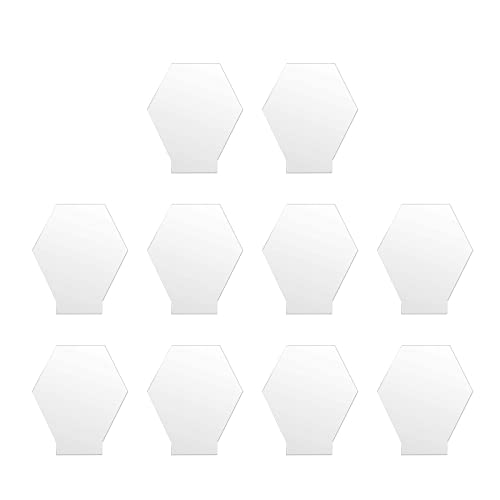 10 Stück/Set transparente Acrylplatten für LED-Lichtsockel, Schild, Projekt, für handgefertigte Handwerk, Gravur, dekorative transparente Hochzeitskarte, Gastnamenschilder, Hochzeitstisch von BRABOSTON