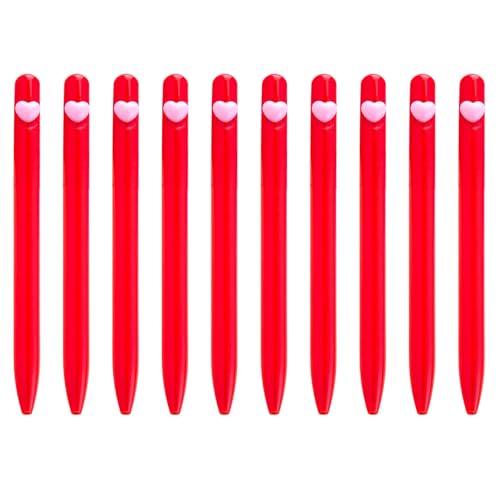 10 Stück Kugelschreiber für glattes Schreiben, 1,0 mm, Liebesherz, Schreibwaren für Schule, Büro, glattes Schreiben, Liebesherz, Schreibwaren für Lehrer 10 Stück Kugelschreiber für glattes Schreiben, 1,0 mm, Liebesherz, Schreibwaren für Schule, Büro, glattes Schreiben, Liebesherz, Schreibwaren für Lehrer von BRABOSTON