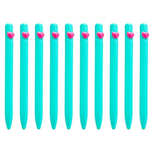10 Stück Kugelschreiber für glattes Schreiben, 1,0 mm, Liebesherz, Schreibwaren für Schule, Büro, glattes Schreiben, Liebesherz, Schreibwaren für Lehrer 10 Stück Kugelschreiber für glattes Schreiben, 1,0 mm, Liebesherz, Schreibwaren für Schule, Büro, glattes Schreiben, Liebesherz, Schreibwaren für Lehrer von BRABOSTON