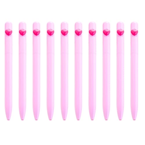 10 Stück Kugelschreiber für glattes Schreiben, 1,0 mm, Liebesherz, Schreibwaren für Schule, Büro, glattes Schreiben, Liebesherz, Schreibwaren für Lehrer 10 Stück Kugelschreiber für glattes Schreiben, 1,0 mm, Liebesherz, Schreibwaren für Schule, Büro, glattes Schreiben, Liebesherz, Schreibwaren für Lehrer von BRABOSTON