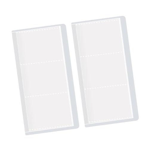 2 x Einsteckseiten-Album, kleine Datei-Organizer-Tasche mit 80/84/160 Fächern, große Kapazität für einfache Klassifizierung, einfacher Zugriff, Quittungs- und Ticketordner 2 x Einsteckseiten-Album, kleine Datei-Organizer-Tasche mit 80/84/160 Fächern, große Kapazität für einfache Klassifizierung, einfacher Zugriff, Quittungs- und Ticketordner von BRABOSTON