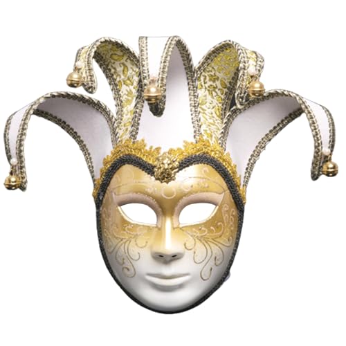 BRABOSTON Komödie Exquisite Dekoration Vollgesicht für Halloween, Party, Festival, Karneval, Aufführungen, Maskerade für Männer, Halloween, Frauen von BRABOSTON