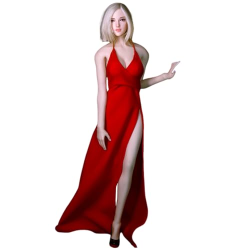 BRABOSTON Langes Abendkleid 1/6 Maßstab weibliche Soldatin Puppe Kleidung Fotoshooting Zubehör für Figur Puppe Display Dekoration Easy Change Action Figur Kleidung von BRABOSTON