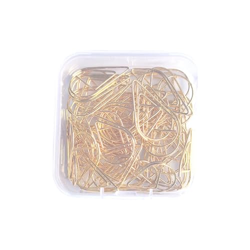 Büroklammern in Tropfenform, kleine Lesezeichen, Metall, Planer-Clips, dekoratives Papier, Bürobedarf, Tropfenform, kleine Lesezeichen, Metall, Büroplaner, 50 Stück Büroklammern in Tropfenform, kleine Lesezeichen, Metall, Planer-Clips, dekoratives Papier, Bürobedarf, Tropfenform, kleine Lesezeichen, Metall, Büroplaner, 50 Stück von BRABOSTON