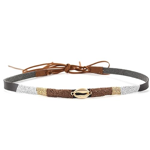 Hutseil, Reisehuthalter, Weben, multifunktional, Outdoor, Strohweben, dekoratives Accessoire, Perlenbänder für Damen, Perlenbänder für Cowboyhüte, Strohhüte von BRABOSTON