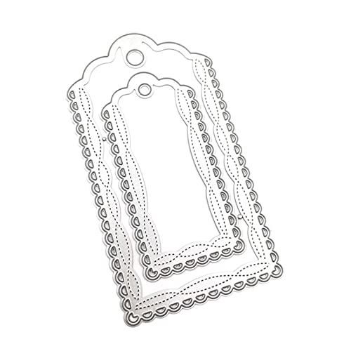 Metall-Stanzschablone für Etiketten, Scrapbooking, Alben, Papierkarten, Vorlage, Prägung, Handwerk, Metall-Stanzformen für Kartenherstellung, Angebote von BRABOSTON