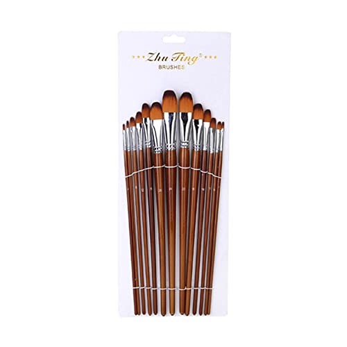 Pinsel-Set, 13 Stück, Öl-, Aquarell-, Acryl-Pinsel, Künstlerpinsel für Körper, Gesicht, Felsen, Leinwand, Kinder, Erwachsene, Acryl-Pinsel-Set, Nylonhaarbürsten für alle feinen Details, Großmalerei Pinsel-Set, 13 Stück, Öl-, Aquarell-, Acryl-Pinsel, Künstlerpinsel für Körper, Gesicht, Felsen, Leinwand, Kinder, Erwachsene, Acryl-Pinsel-Set, Nylonhaarbürsten für alle feinen Details, Großmalerei von BRABOSTON