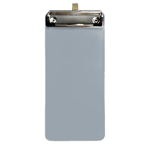 Tragbares kleines Klemmbrett, 10 x 22 cm, Quittungs-Klemmbrett, Metallclip, Schreibtafel mit Haken zum Aufhängen, für Büro, tragbare Quittung Tragbares kleines Klemmbrett, 10 x 22 cm, Quittungs-Klemmbrett, Metallclip, Schreibtafel mit Haken zum Aufhängen, für Büro, tragbare Quittung von BRABOSTON