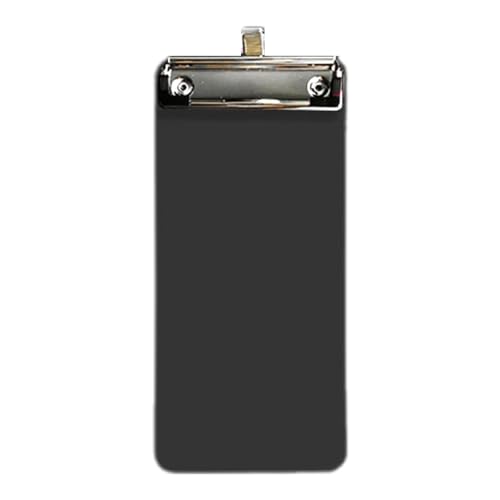 Tragbares kleines Klemmbrett, 10 x 22 cm, Quittungs-Klemmbrett, Metallclip, Schreibtafel mit Haken zum Aufhängen, für Büro, tragbare Quittungen Tragbares kleines Klemmbrett, 10 x 22 cm, Quittungs-Klemmbrett, Metallclip, Schreibtafel mit Haken zum Aufhängen, für Büro, tragbare Quittungen von BRABOSTON