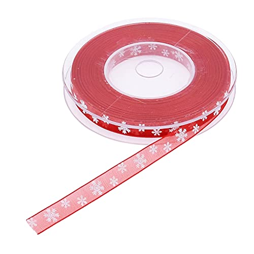 Weihnachtsdekoration, Weihnachtsdekoration, Schneeflocke, Ripsband für Bastelbedarf, Nähzubehör, Schleifenbänder Weihnachtsdekoration, Weihnachtsdekoration, Schneeflocke, Ripsband für Bastelbedarf, Nähzubehör, Schleifenbänder von BRABOSTON