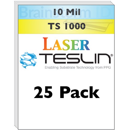 Brainstorm ID Laser Teslin® Paper - 25 Sheets von BRAINSTORM ID