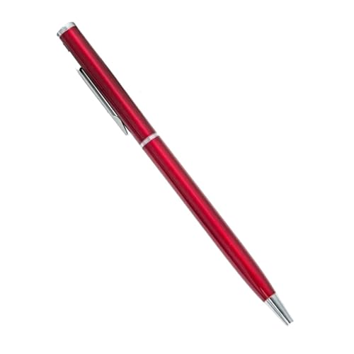 BRART 20–200 Stifte, schlank, Metall-Kugelschreiber, Roségold, individuelles Logo, Werbeschriftung, gravierter Name, Schule, Bürobedarf, Geschenke (Weinrot, 100 Stück) von BRART