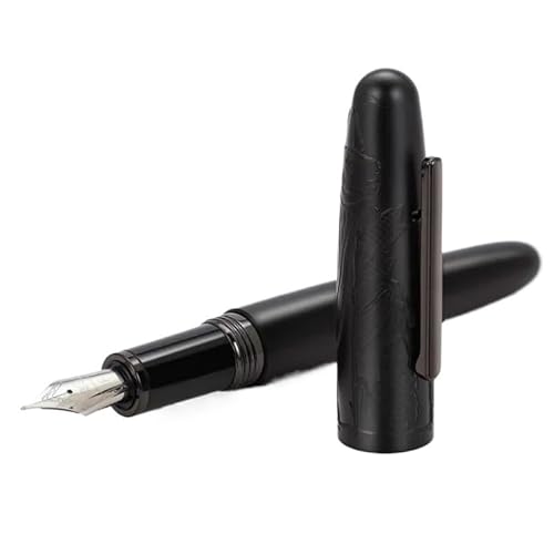 BRART Füllfederhalter, High-End-Schreibwaren, Retro-Tintenstifte zum Schreiben, Unterschrift, Geschenksammlung, Weiß, F 0,5 mm von BRART