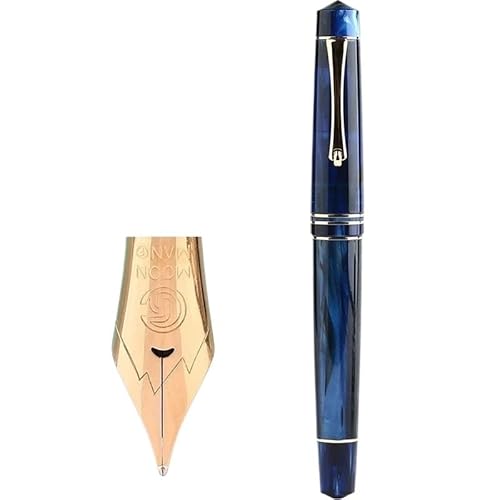 BRART Füllfederhalter aus Kunstharz, bunt, goldener Clip, 0,5 mm, F-Spitze, Schreibstifte, Büro, Schule, Schreibwaren, Geschenkstifte (B) von BRART