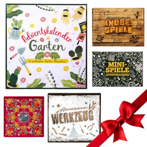 BRAST | Adventskalender | 5 Varianten zur Auswahl | 24-tlg | Knobel & Mini-Spiele Duftkerzen Werkzeug-Set oder Garten-Utensilien | hochwertig | für die ganze Familie | Holz-Knobelspiele BRAST | Adventskalender | 5 Varianten zur Auswahl | 24-tlg | Knobel & Mini-Spiele Duftkerzen Werkzeug-Set oder Garten-Utensilien | hochwertig | für die ganze Familie | Holz-Knobelspiele von BRAST