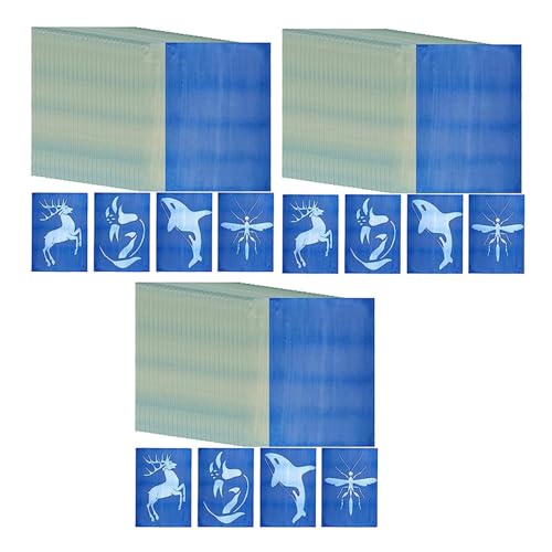 BRCUAT 90 Blatt Sonnendruck-Papier-Set, Cyanotypie-Papier-Set, A4, Naturdruck, Solar-Set für Kinder und Erwachsene, DIY-Kunsthandwerksprojekt BRCUAT 90 Blatt Sonnendruck-Papier-Set, Cyanotypie-Papier-Set, A4, Naturdruck, Solar-Set für Kinder und Erwachsene, DIY-Kunsthandwerksprojekt von BRCUAT