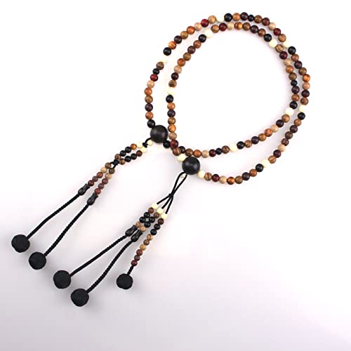 Nichiren Juzu, SGI Perlen, Soka Gakkai Perlen, 108 Juzu Perlen, Buddhismus Handgemachte Gebetsperlen, Holzperlen von BRD