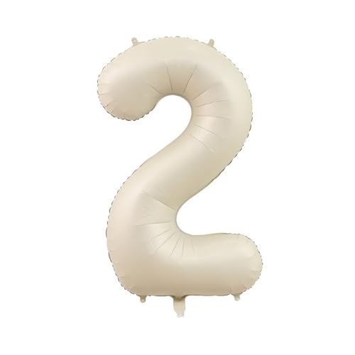 Cremefarbene Zahlenballons, Ungiftig Sicher Große Zahlenballons, 40 Zoll Große Cremefolie Digitale Luftballons, Verdickte Beige Creme Neutral 2 Luftballon Zahlen für Jubiläum 2 Jahre Geburtstagsfeier Cremefarbene Zahlenballons, Ungiftig Sicher Große Zahlenballons, 40 Zoll Große Cremefolie Digitale Luftballons, Verdickte Beige Creme Neutral 2 Luftballon Zahlen für Jubiläum 2 Jahre Geburtstagsfeier von BRDTKUGV