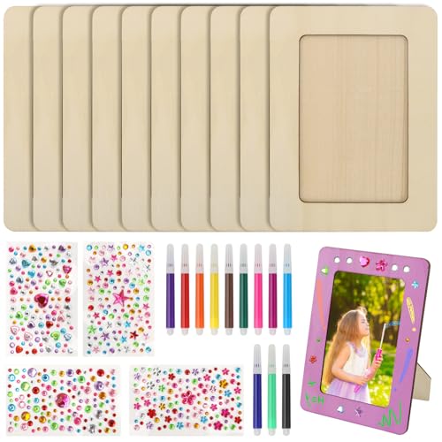 10 Stück Bilderrahmen Holz Set Kinder Bilderrahmen Bastelsets 14 x19 cm Bastelset DIY Bastelset mit 4 Sorten Glitzersteinen für DIY Holzfarbe Geschenke Dekoration Kinderbilderrahmen zum Bemalen 10 Stück Bilderrahmen Holz Set Kinder Bilderrahmen Bastelsets 14 x19 cm Bastelset DIY Bastelset mit 4 Sorten Glitzersteinen für DIY Holzfarbe Geschenke Dekoration Kinderbilderrahmen zum Bemalen von BREANIFULL