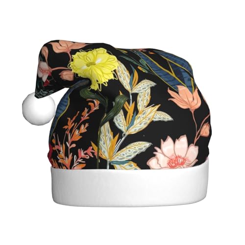 BREAUX Bunte Boho-Weihnachtsmütze mit Blumendruck, Weihnachtsmannmütze für Erwachsene, Uni, bequem, Weihnachtsmütze für Neujahr, festliche Party BREAUX Bunte Boho-Weihnachtsmütze mit Blumendruck, Weihnachtsmannmütze für Erwachsene, Uni, bequem, Weihnachtsmütze für Neujahr, festliche Party von BREAUX
